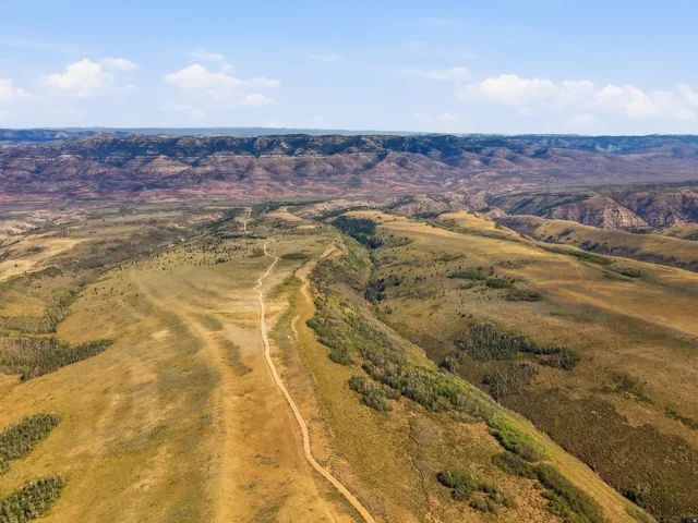 Expansive terrain featuring natural ground cover and distant mountains