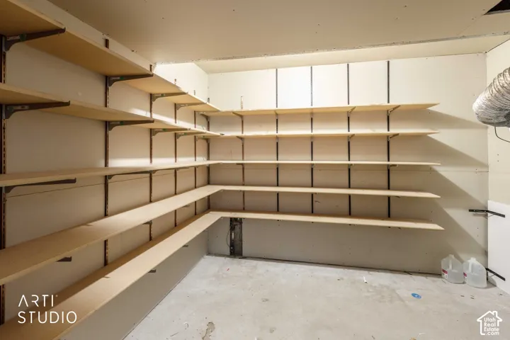 Utility/storage room in basement.