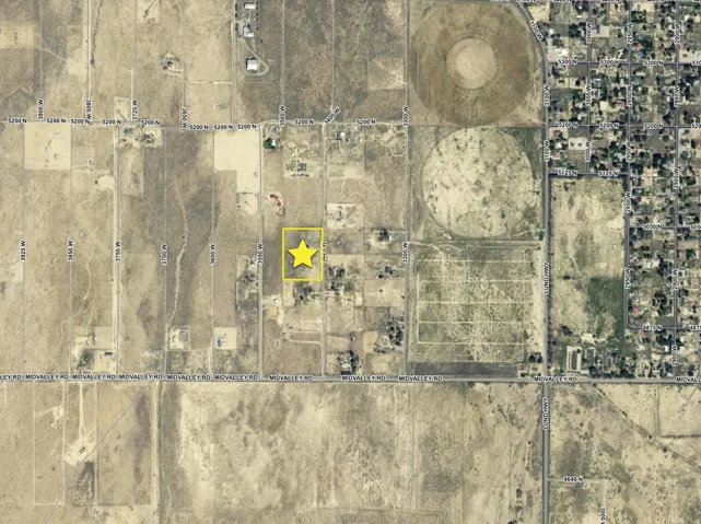 Aerial Map. Displaying the property's location within a larger geographic area