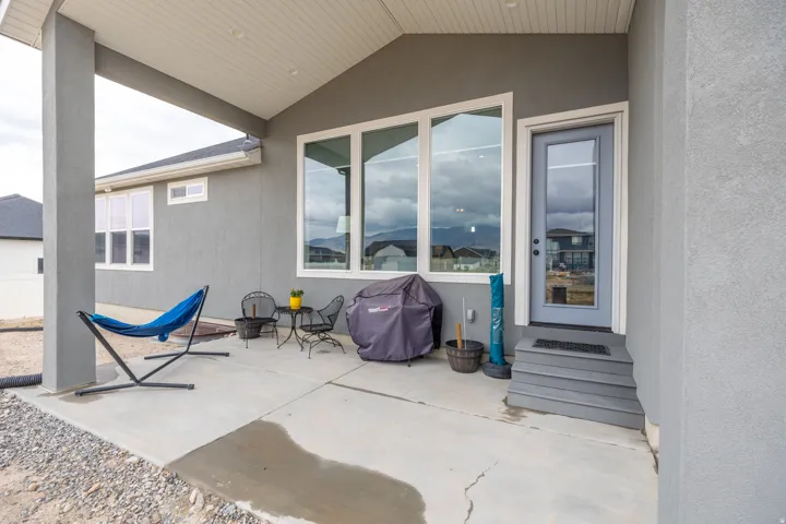 Covered patio off of the great room
