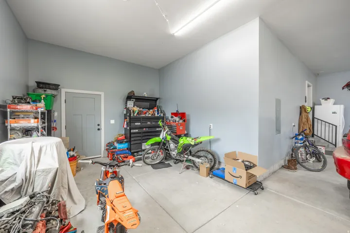 extra deep portion of the 3rd car garage