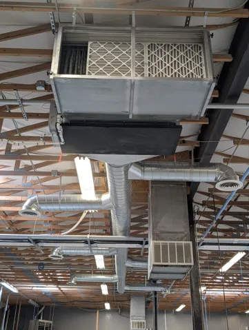 VHF units installed throughout warehouse