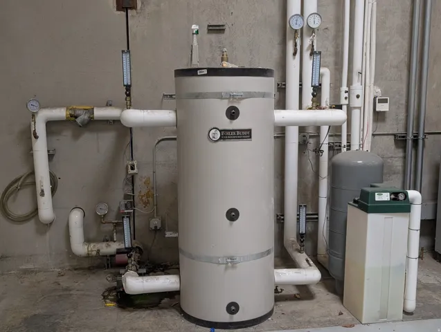 Closed Loop Glycol system ran through half of warehouse. System is functional for both heating/cooling