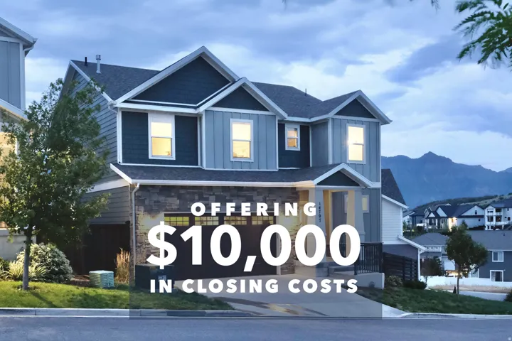 Promotional Image. Displaying a property with an offer of $10,000 in closing costs