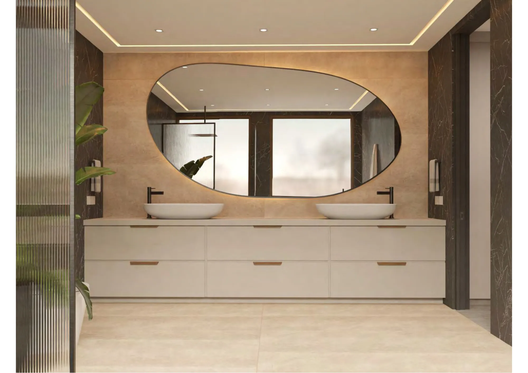 Architectural Rendering featuring interior finishes, art and furnishings