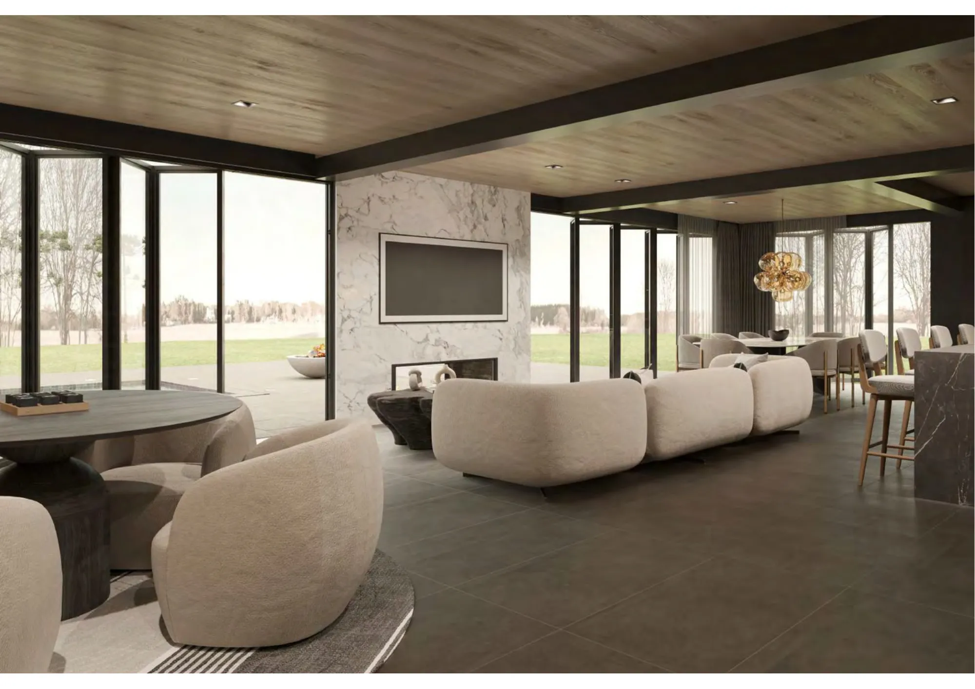 Architectural Rendering featuring interior finishes, art and furnishings