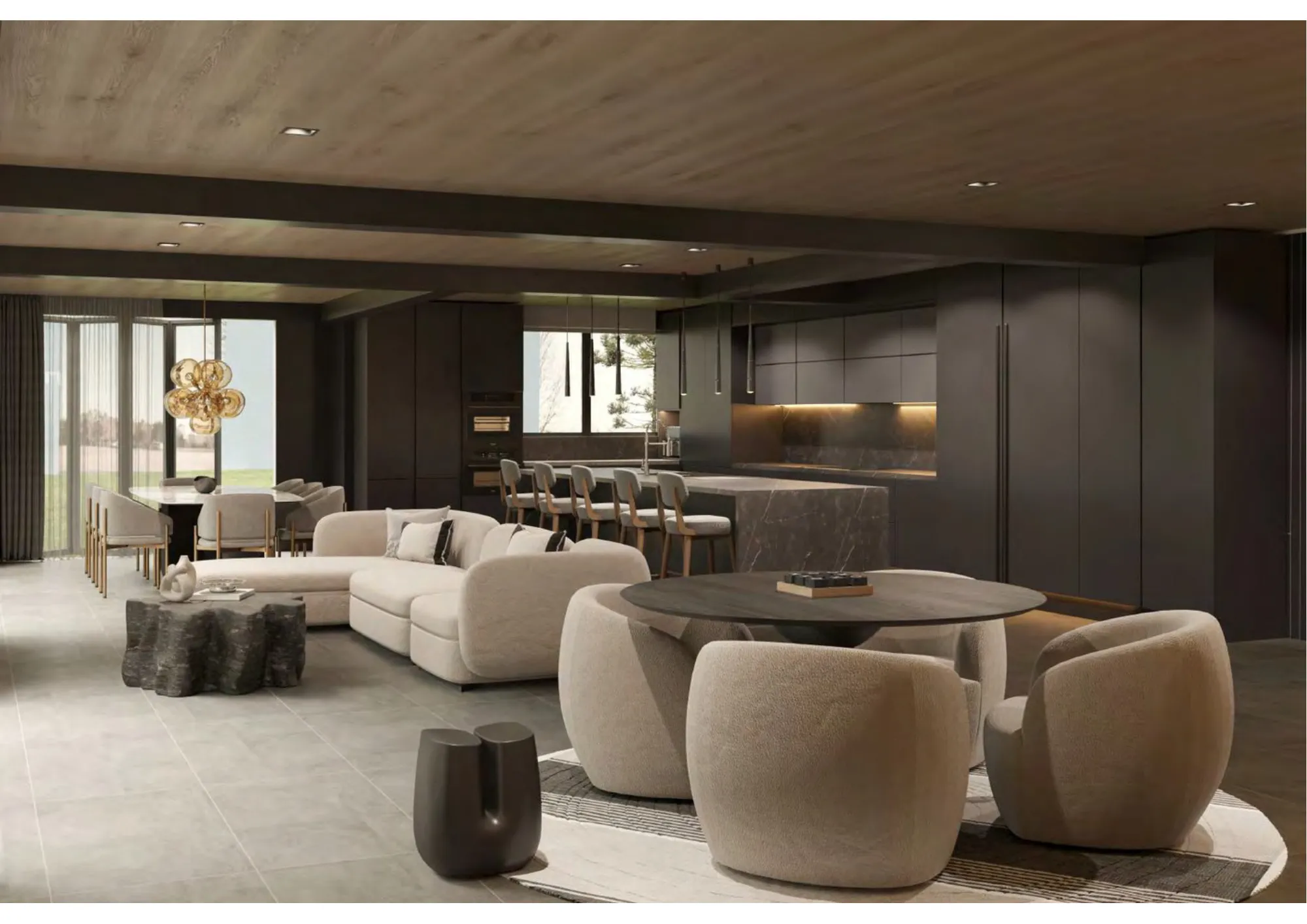 Architectural Rendering featuring interior finishes, art and furnishings