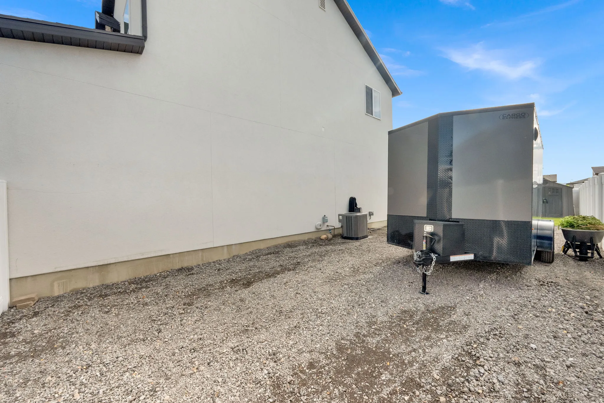 Why paid to store your RV, boat, trailer. Your new home has tons of space + RV power hook-ups