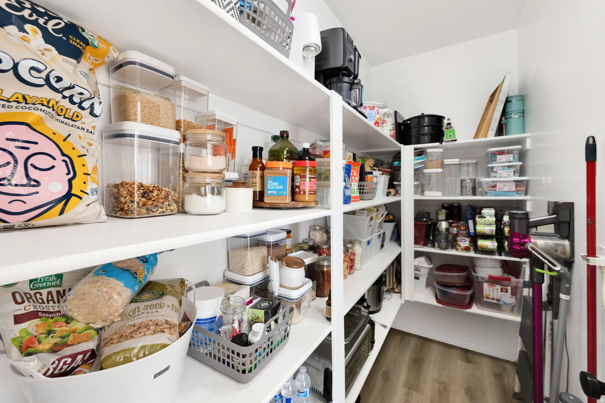 HUGE pantry to accommodate supplies and keep gadgets off the countertop