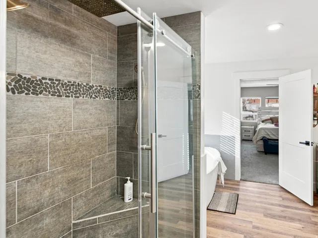 Custom shower with digital moen shower valve ($5,000 upgrade)