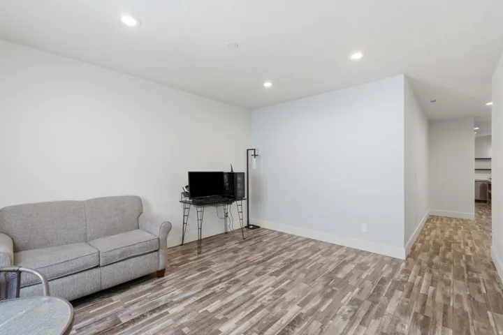 Basement features 9 ft. ceilings