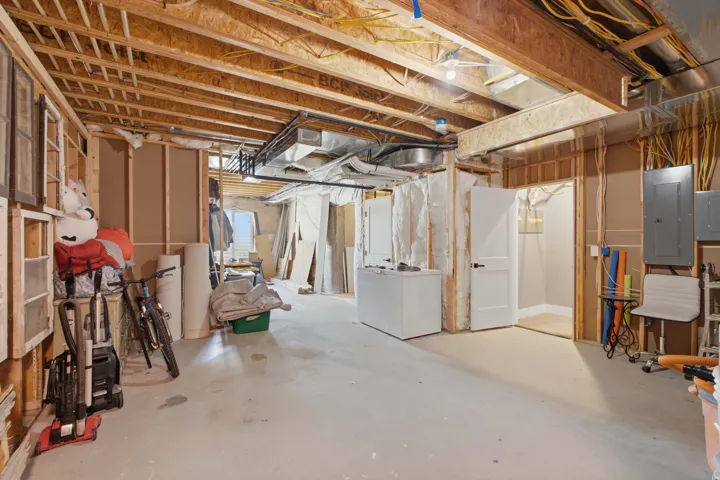 Large space on the separated owner's portion of the basement