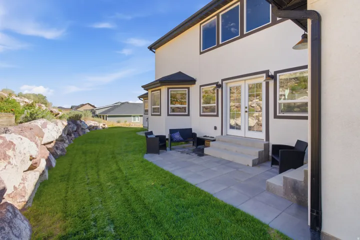 Beautiful patio; 3 entrances from the back portion of the home