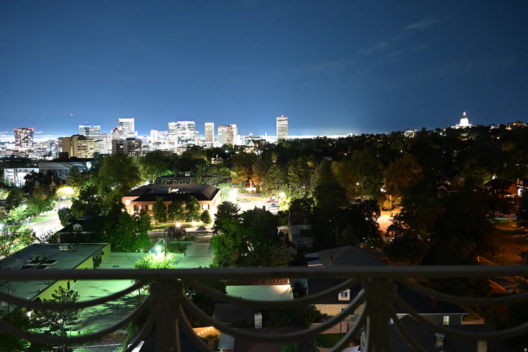 Night View from the Living Room Balcony