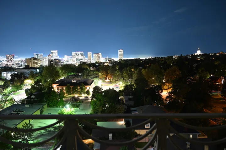 Night View from the Living Room Balcony