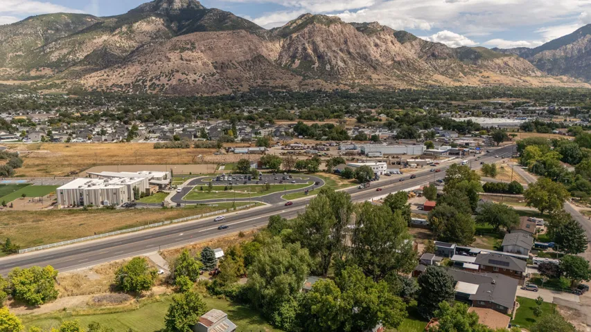 Expansive mountainous backdrop