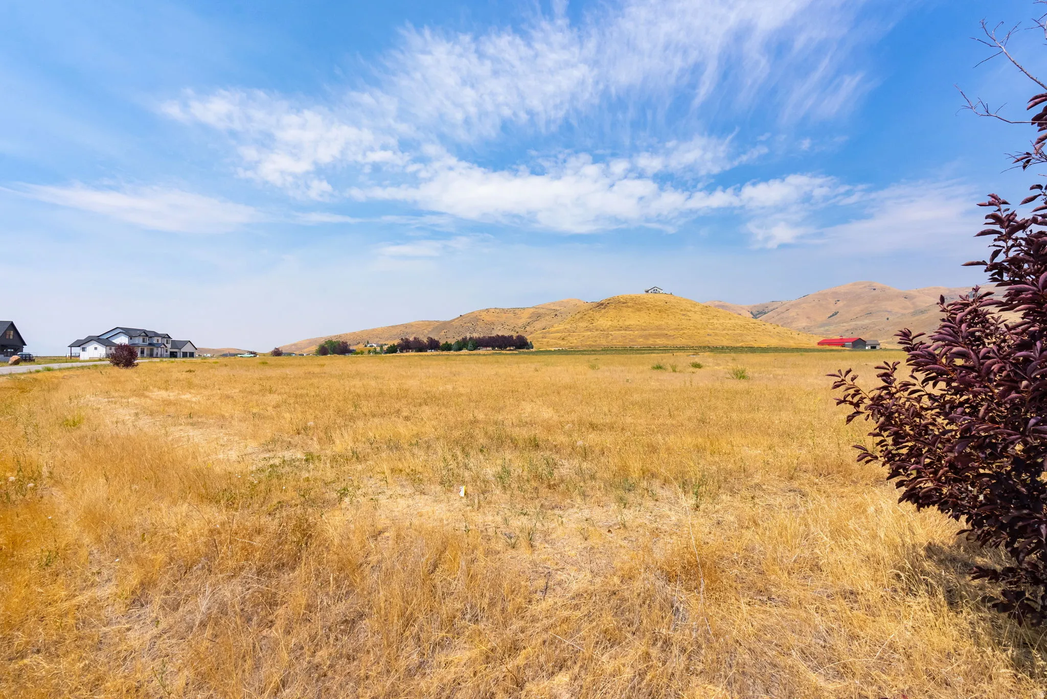 Expansive undeveloped land with a distant mountain backdrop