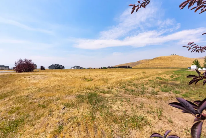 Expansive lot featuring a natural landscape and distant residential structures