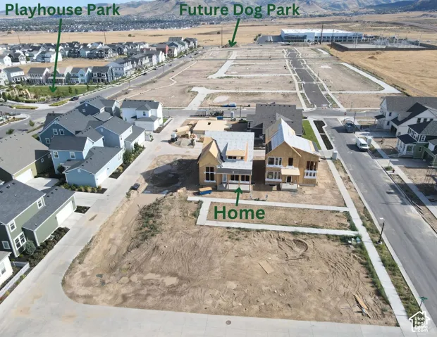 Actual Home Progress-Under-construction residence featuring a multi-level design and a covered front porch