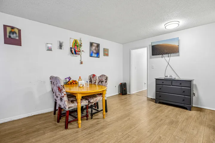 Wood-finish flooring throughout