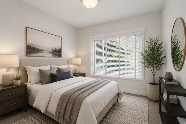 Virtually Staged bedroom #2