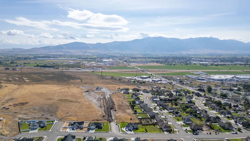 Expansive suburban landscape featuring a collection of residential properties
