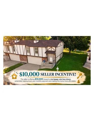 Marketing Graphic, Incentive Offer. Displaying a seller incentive of $10,000 for a mortgage rate buy-down on the property