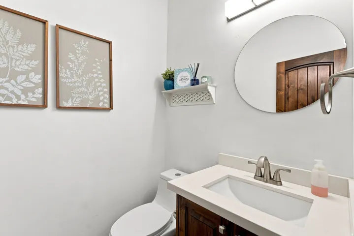 Half bathroom on main floor