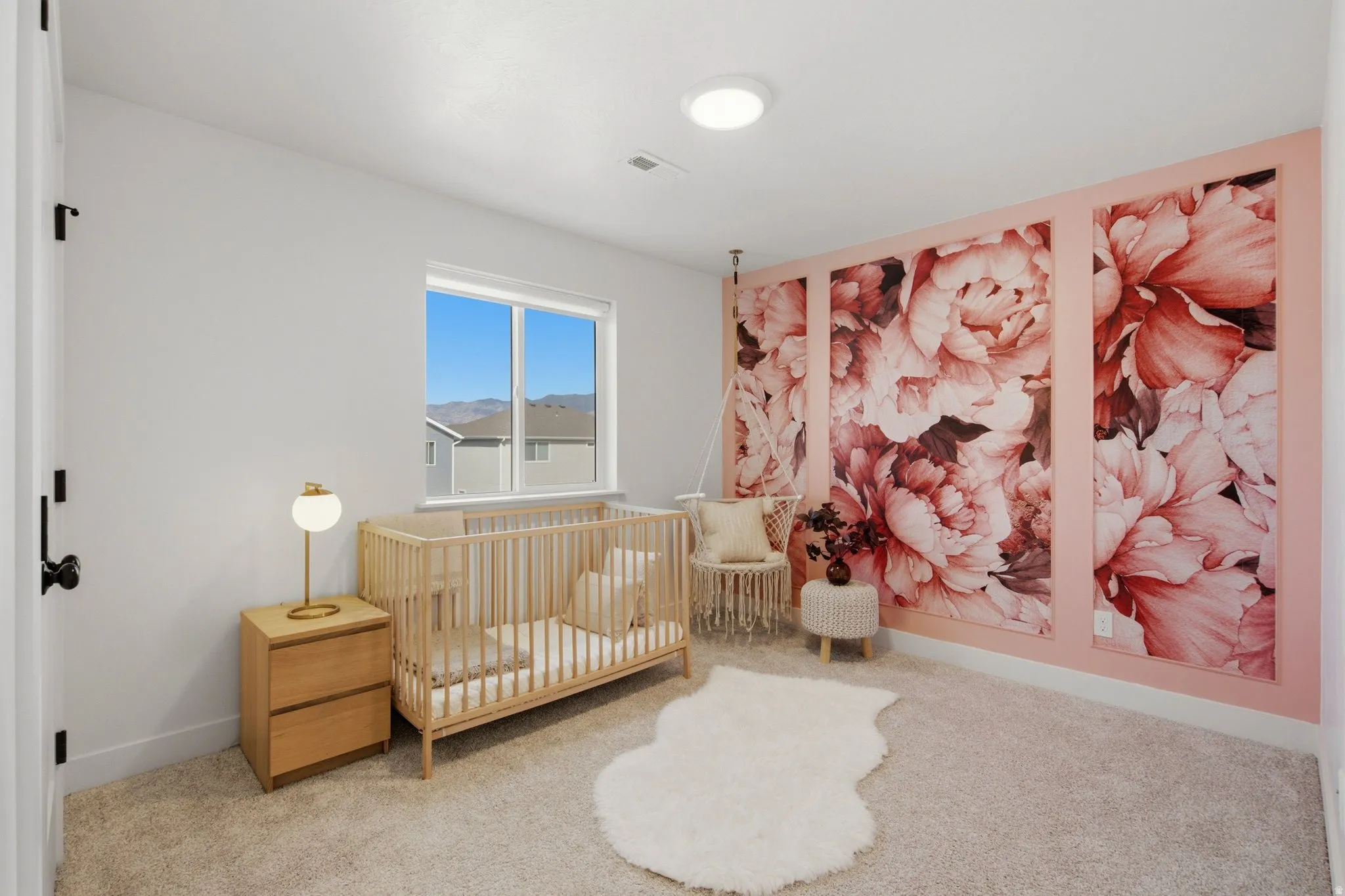 Beautiful Accent Wall in Upstairs Bedroom