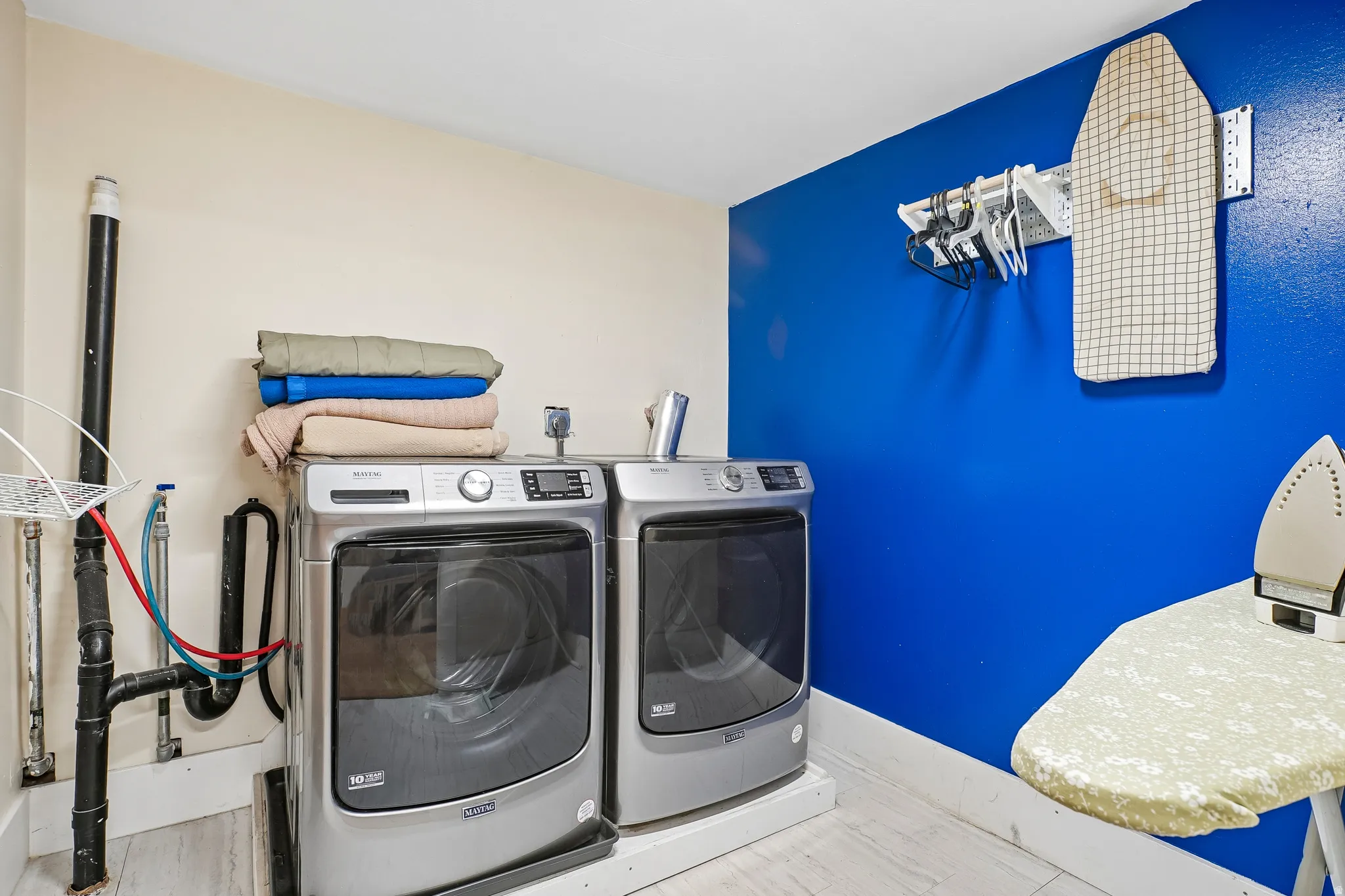 Laundry area with dedicated appliance space