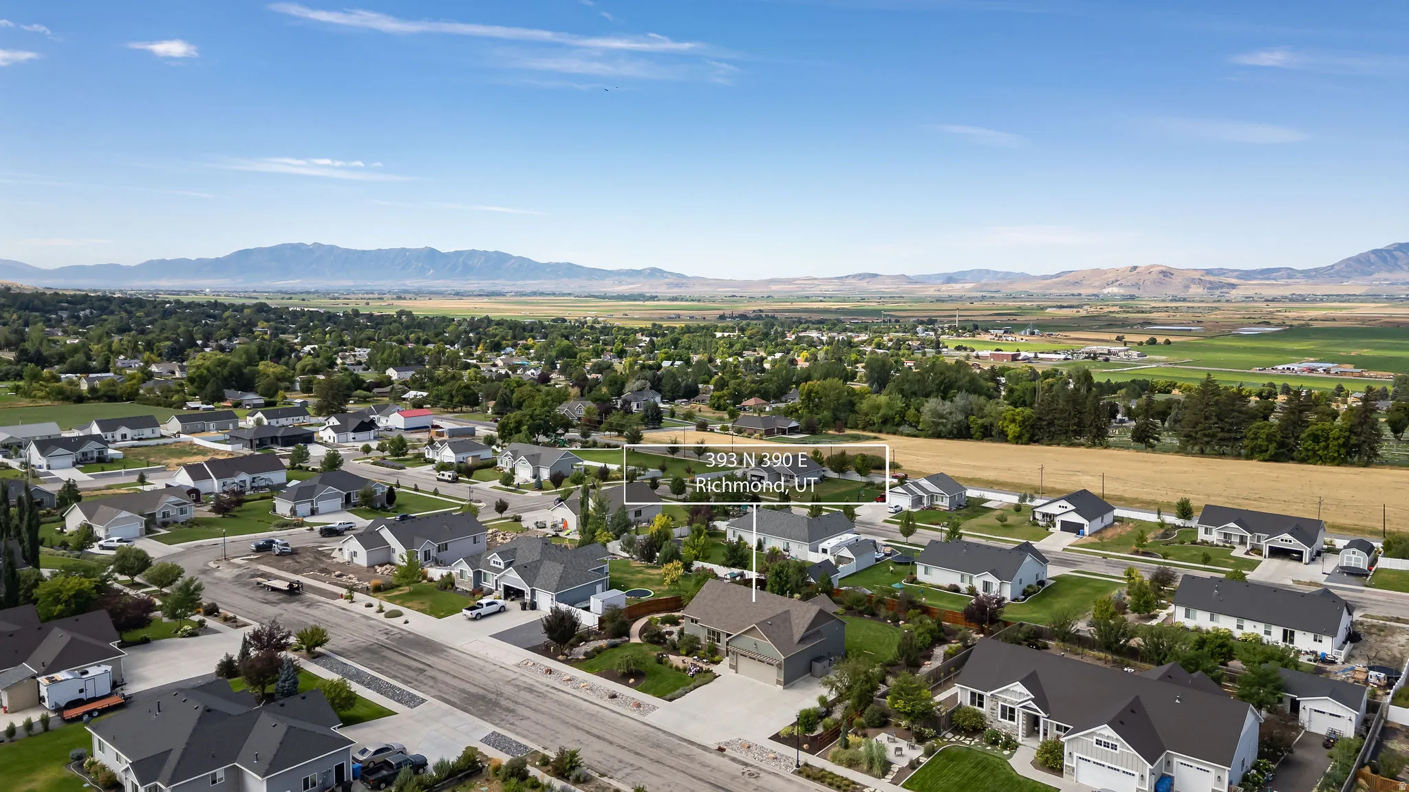 Residential neighborhood with established homes and mature landscaping
