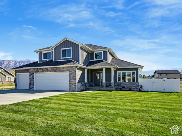 Gorgeous Two-story residence featuring a 3 car garage and large lot.