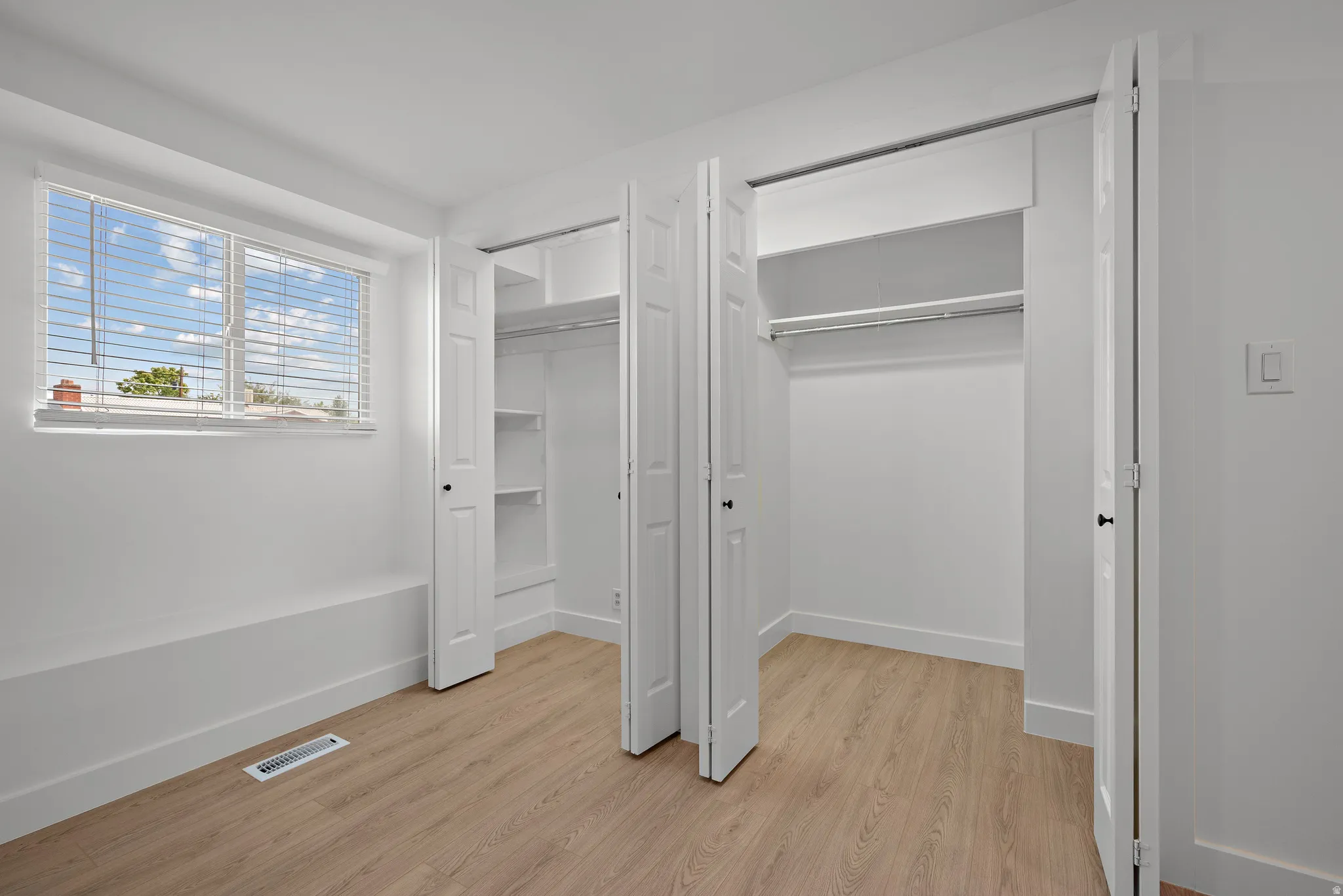 Light wood-finish flooring