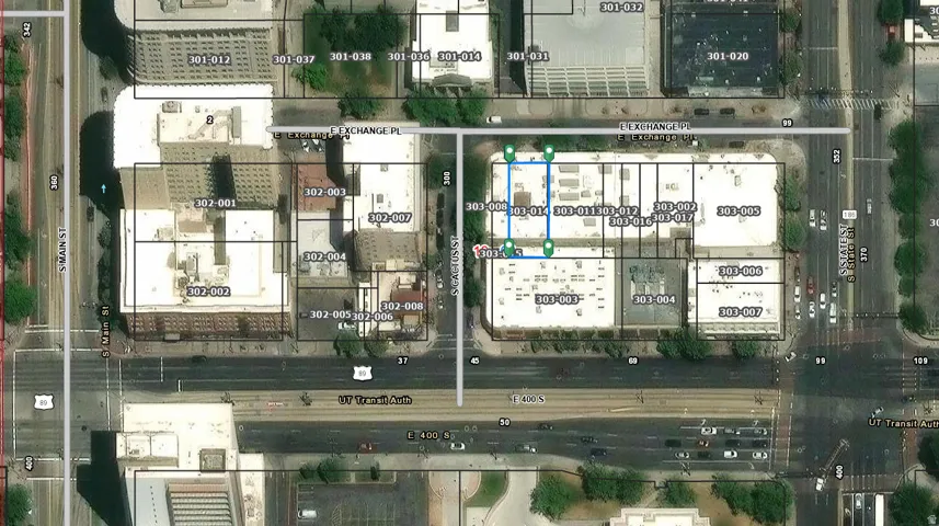 Aerial Map. Illustrating the spatial arrangement of parcels within the property