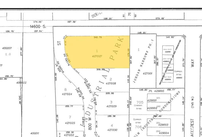 Plat Map. Illustrating the boundaries and dimensions of the property