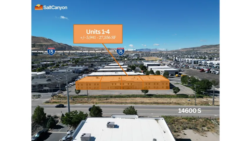 Property Aerial View. Illustrating the property's location and unit configuration with associated square footage