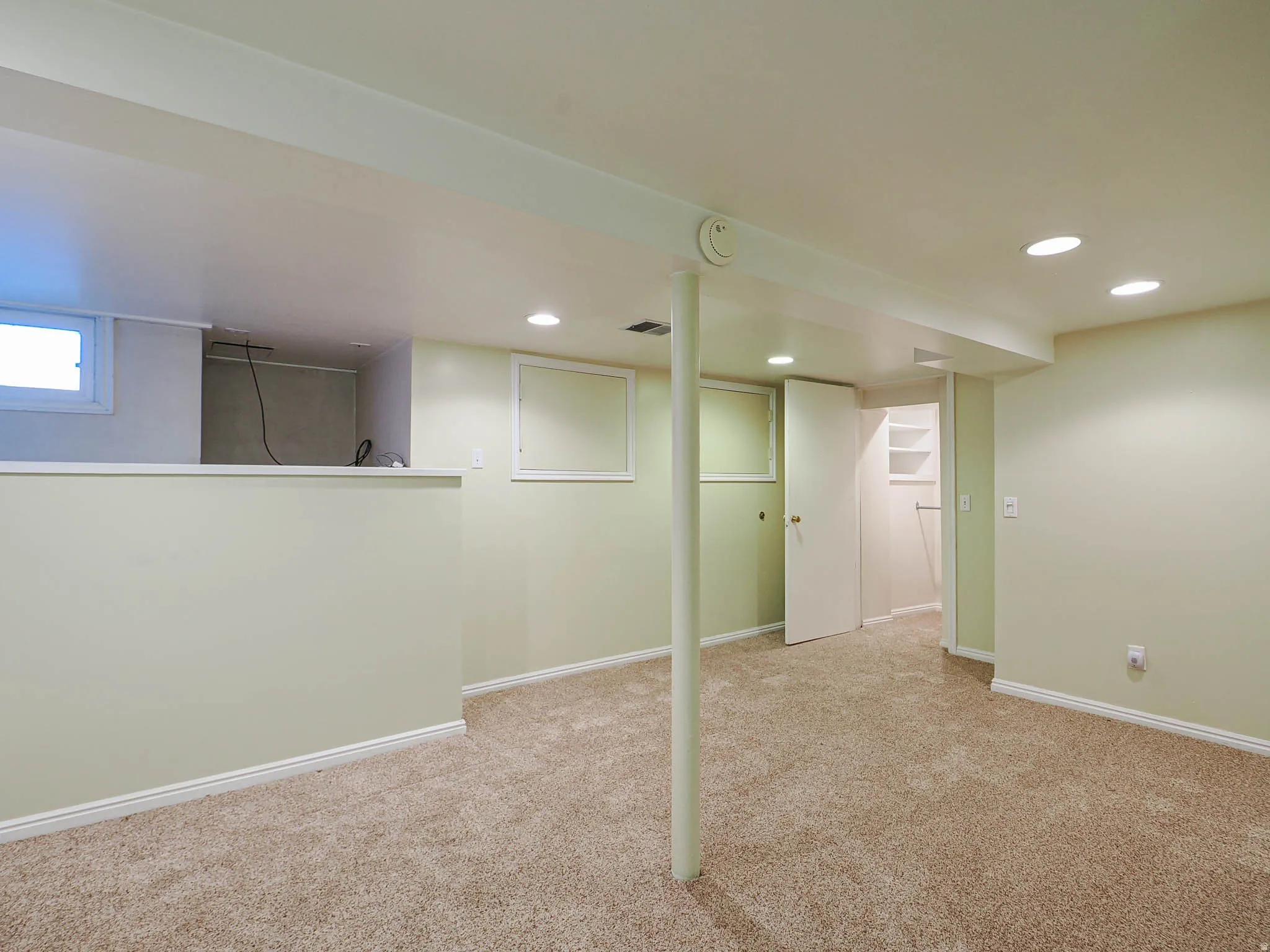 Basement bedroom.