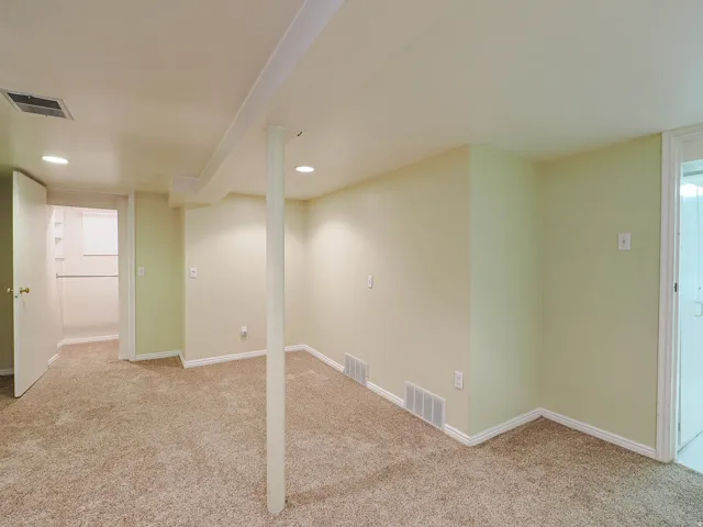 Basement bedroom.