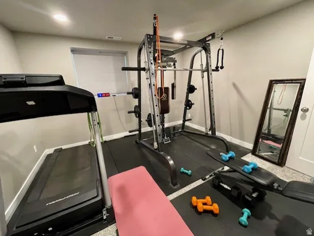 Bedroom # 5 - currently used as a great workout space!