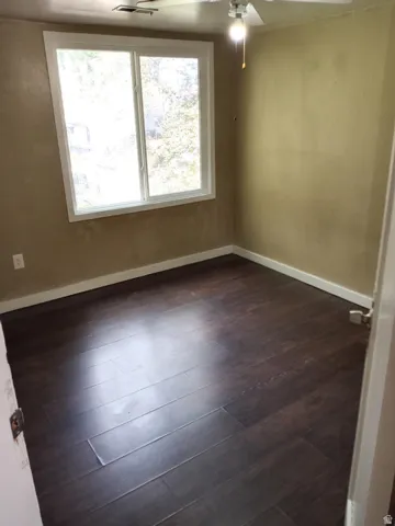 Wood-finish flooring throughout