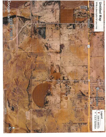 Aerial Map. Identifying geographic features and specific locations within the property's vicinity