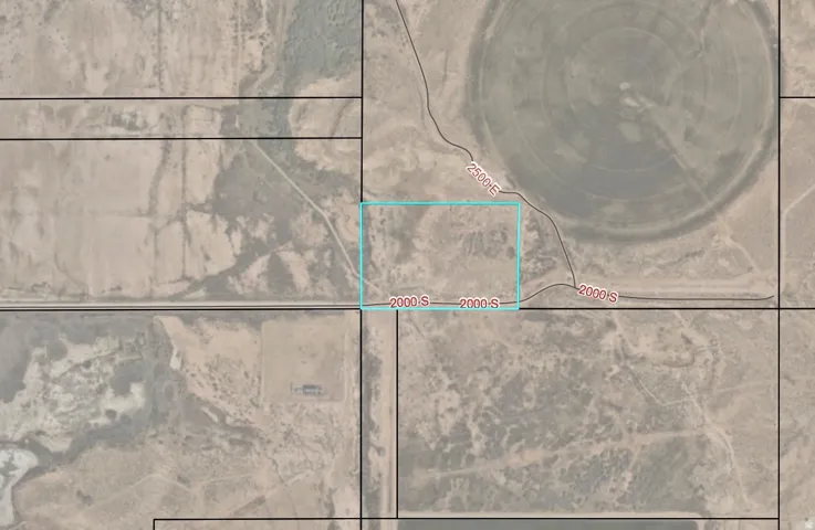 Aerial Map. Illustrating the boundaries and surrounding geographical features of the property