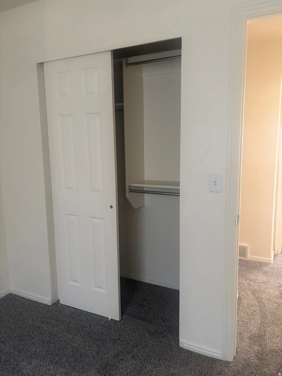 White sliding closet doors with paneled design