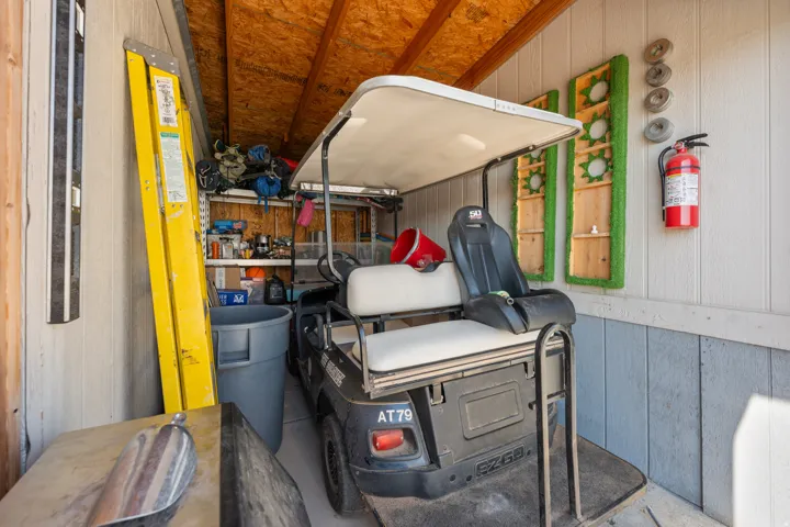 Garage 1 for your side by sides or lake gear.