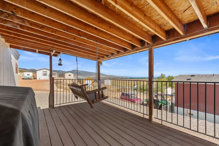 Expansive covered with incredible lake views!