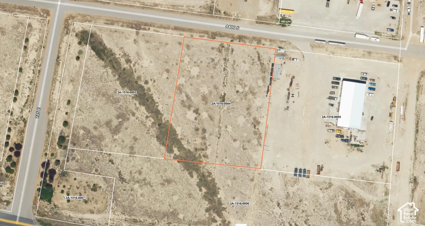 Aerial Map. Displaying the approximate property boundaries and surrounding parcels
