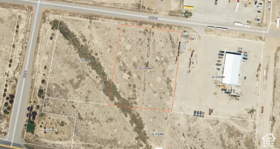 Aerial Map. Displaying the approximate property boundaries and surrounding parcels