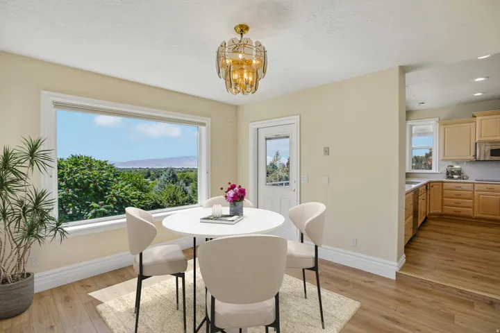 Expansive window offering abundant natural light