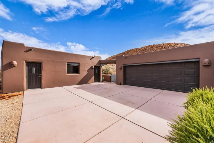 Attached garage, casita and studio
