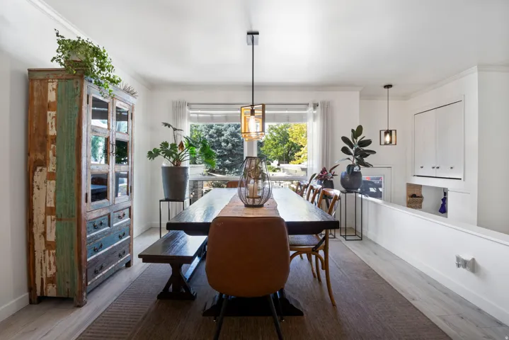 Wood-finish flooring throughout